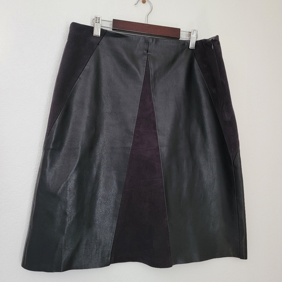 Premise Studio faux leather and suede skirt - Picture 1 of 7
